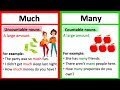 Understanding 'Much' and 'Many' Usage