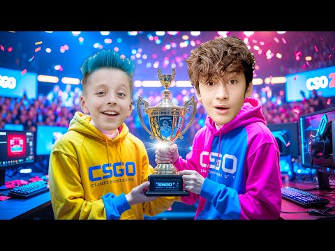 СТАЛИ КИБЕР СПОРТСМЕНАМИ на 24 ЧАСА CSGO 2 world cup