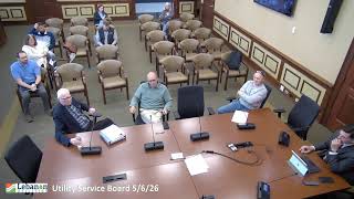 Lebanon, IN Lebanon Utility Session 5/6/2026