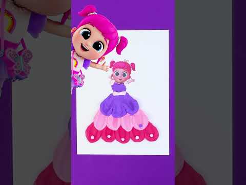 You SHALL go to the ball! 👑 Making Jill from Little Angel in Play-Doh #shorts #diy