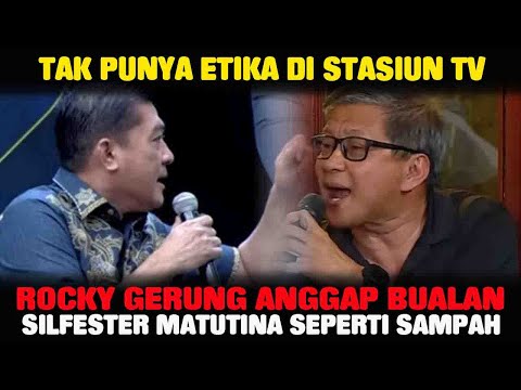 TAK PUNYA ETIKA, SILFESTER SI LULUSAN RUKO DI PERMALUKAN ROCKY GERUNG