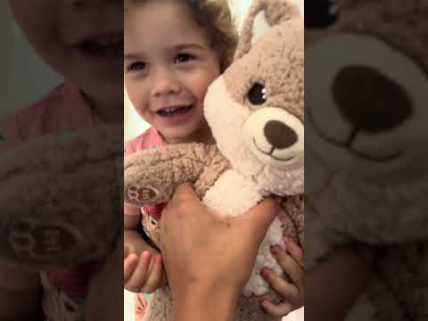 Big sister gets so happy about this teddy bear #shorts