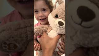 Big sister gets so happy about this teddy bear #shorts
