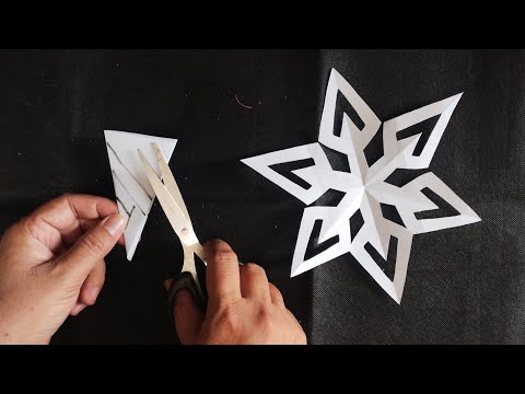 Cara Memotong/Menggunting Kertas Menjadi Bentuk Hiasan yang Keren