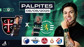 PALPITES DE FUTEBOL PARA O DIA 08 08 2025 + BILHETE PRONTO (SEXTOU NO MUNDO BET)