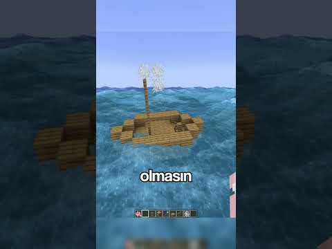 minecraftta gerçekçi DALGALAR ve çalışan GEMİ yaptım