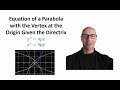 Understanding Parabolas with Vertex at the Origin
