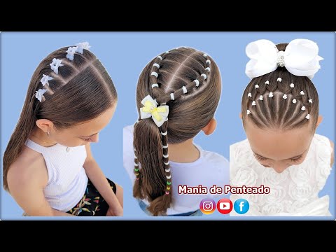 Penteados Fáceis para Réveillon e Ano Novo 🌟| Easy Hairstyles for New Year 🌟| Hairstyles for Girls 😍