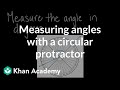 Measuring Angles with a Circular Protractor