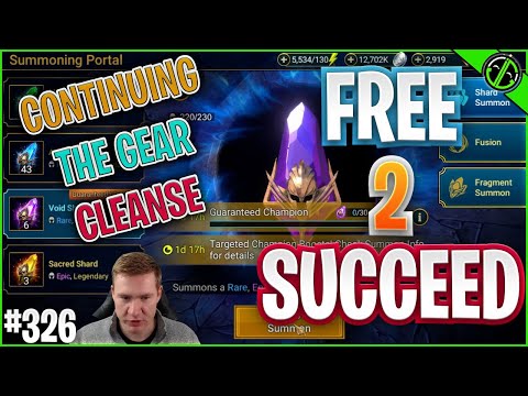 1 Void Shard & A DREAM! Continuing Gear Cleanse Guide, & Gem Giveaway | Free 2 Succeed - EPISODE 326