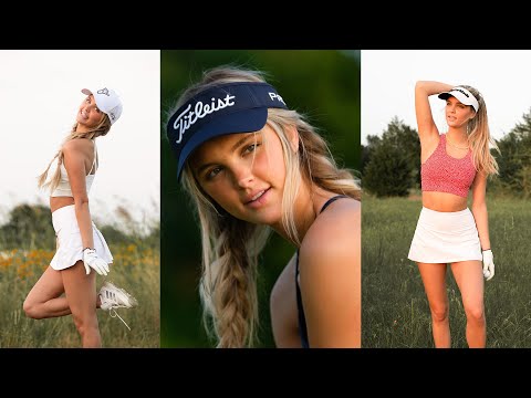 CUTE GOLF GIRL COMPILATION BEST SWING MONTAGE DECEMBER 2024