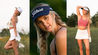 CUTE GOLF GIRL COMPILATION BEST SWING MONTAGE DECEMBER 2024