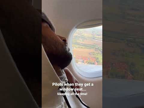 When a pilot flies as a passenger! ๐