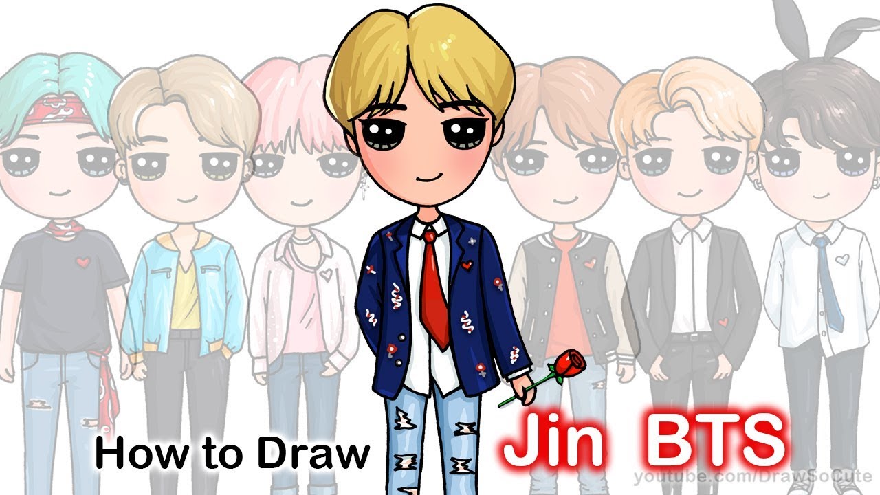 How to Draw Jin BTS