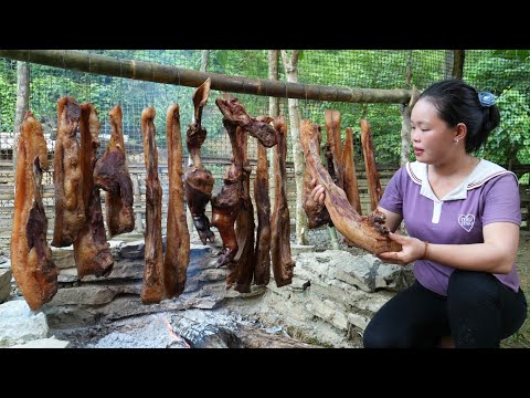 How to Make Smoked Pork (Long-Term Preservation) - Harvest Chives to Sell at the Market.