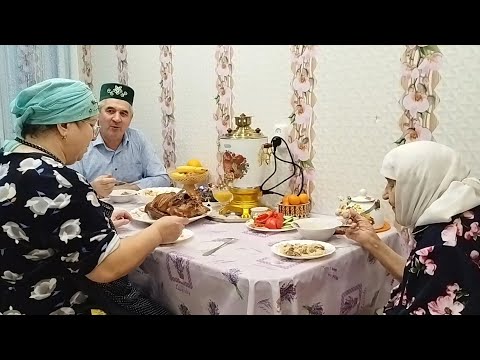how Tatars live in a village in Russia in winter