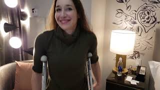 How did you break your leg? sexy in crutches