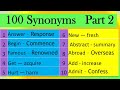 Synonyms and Their Meanings