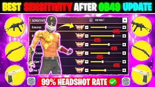 OB49 BEST SENSITIVITY FOR LOW END DEVICES🔥🎯| 2GB,4GB,6GB,8GB RAM HEADSHOT SENSITIVITY