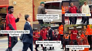 How Players Left Old Trafford Today After 5-2 Win Against Ipswich! Baleba, Deligt, Ugarte And Rashy