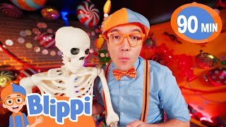 Blippi’s Halloween Sink or Float Experiment! 🧪🎃Blippi | Moonbug Kids - Animal Adventures for Kids