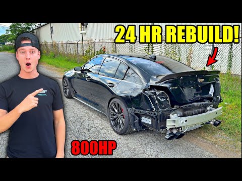 We Rebuilt A Wrecked Cadillac V Blackwing Within 24 Hours