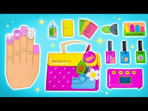 Paper Nail Salon Makeover – Tiny Tools, Big Style! 💅✨
