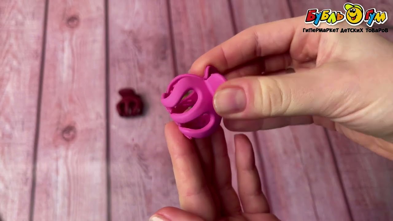 Заколка-крабик Тризубец средний в ассортименте - видео