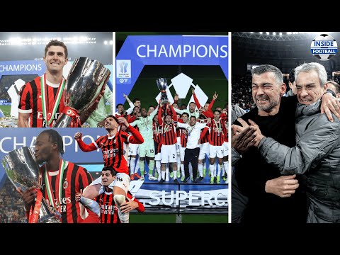 🔴AC Milan Supercoppa Italiana 2025 Celebrations! 🏆🏆