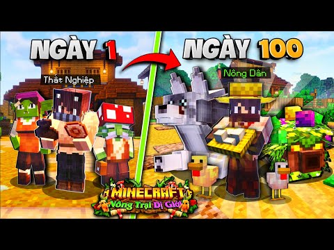 100 NGÀY CHUYỂN SINH LÀM NÔNG DÂN TRONG MINECRAFT NÔNG TRẠI DỊ GIỚI - KHỞI NGHIỆP GIAN KHỔ!