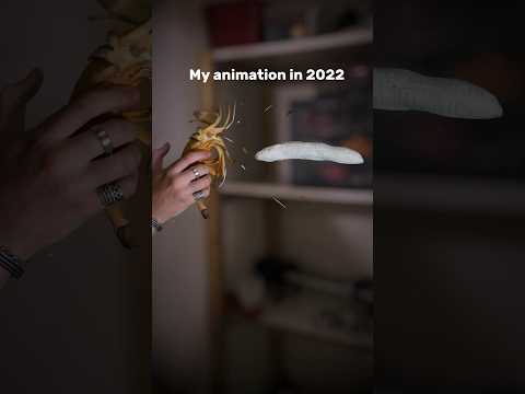 This is 5 years of Animation Practice 🍌💥#animation #stopmotion #Banana