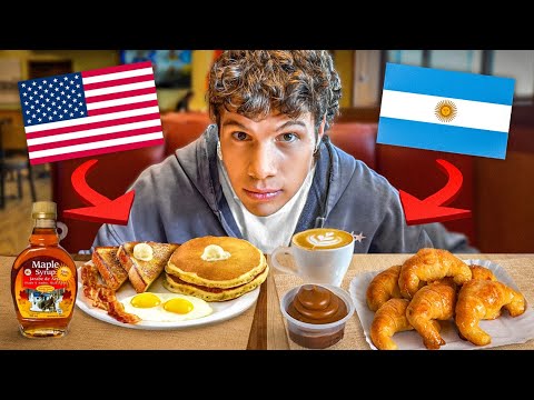 Desayuno en Argentina vs Estados Unidos 🇺🇸