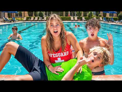 I SAVED his Life? BECOMING LIFEGUARDS!