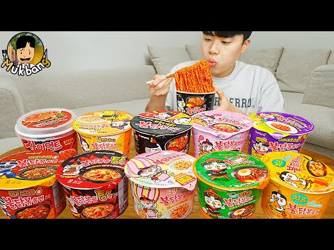 ASMR MUKBANG 편의점 핵불닭 미니!! 떡볶이 & 핫도그 & 김밥 FIRE Noodle & HOT DOG & GIMBAP EATING SOUND!