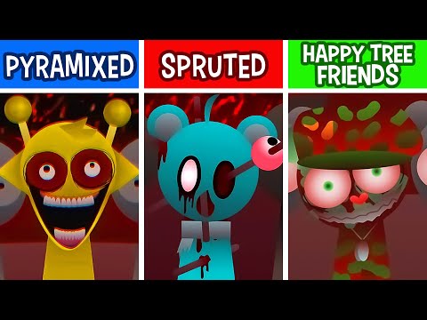 Incredibox Sprunki | ANIMATED Pyramixed VS Spruted VS Happy Tree Friends