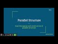 Exploring Parallel Structure in Writing
