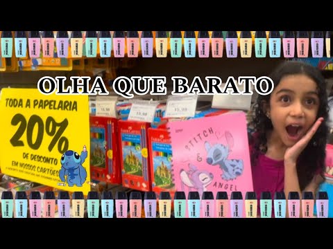 ACHEI O CADERNO DO STITCH EM PROMOÇÃO (material escolar 2025)