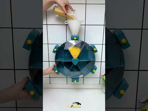 Hộp Đựng Ngũ Cốc Xoay Tròn treo tường cực kì tiện lợi