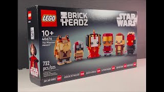 Building The Phantom Menace Brick Headz!!!