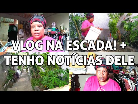 Vlog na escada! + Tenho notícias dele sim, uma mulher viu ele bem cedinho 🥱.