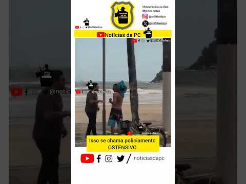 GCM em ação no litoral Guarujá SP #police #abordagenspoliciais #policia