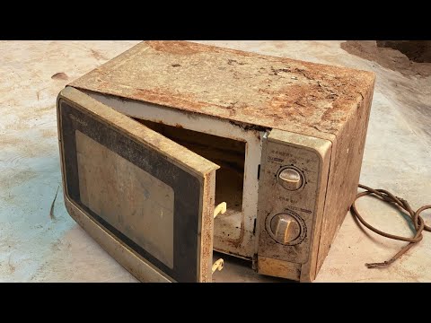 Restoration Old Abandoned Microwaves // Restore Rusty Old Super Electric Oven Cooker