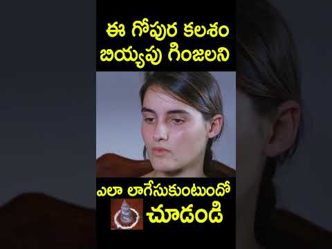 ఈ గోపుర కలశం బియ్యపు గింజలని ఎలా లాగేసుకుంటుందో చూడండి | #Topi Telugu Movie #shorts | Telugu Cinema