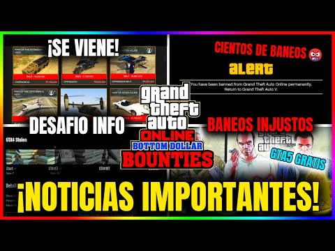 NOTICIAS GTA5 Online! BANEOS INJUSTOS! BLACK FRIDAY! GTA5 GRATIS, DESAFIO, COSAS ELIMINADAS y MÁS!