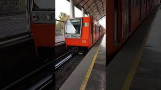 Metro CDMX - ALSTOM MP-68R93 en la estación Bosque de Aragón de la Línea B del Metro CDMX