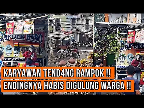 GAGALKAN RAMPOK MINIMARKET !! aksi heroik karyawan ind0maret