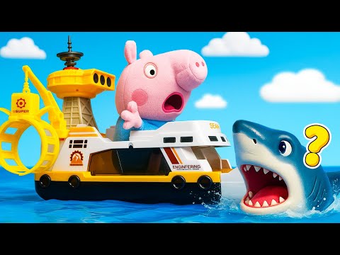George è in cerca delle nuove macchinine giocattolo! Dove si trovano? Avventure di George al mare!