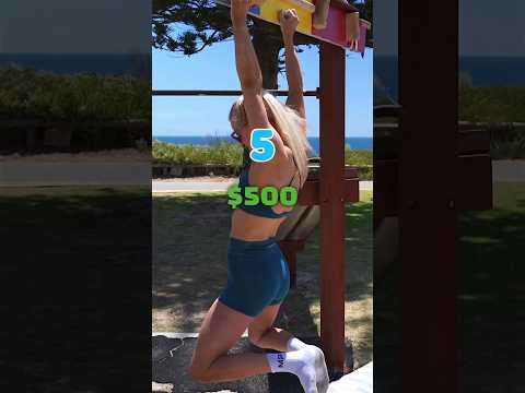 Girl Hangs 5 Seconds to WIN $500