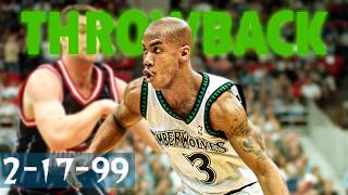 Stephon Marbury drops a 40 point double-double vs the Houston Rockets (2-17-99) Classic Highlights.