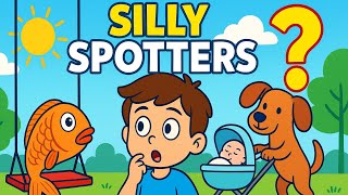 Spot the Sillies! Can YOU Find What’s Wrong?🕵️‍♂️ | Silly Spotters Challenge for Kids 🤪